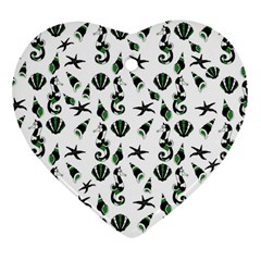 Seahorse pattern Ornament (Heart)
