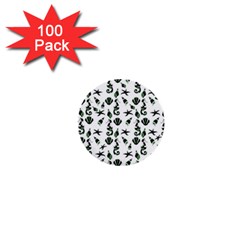 Seahorse pattern 1  Mini Buttons (100 pack) 