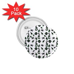 Seahorse pattern 1.75  Buttons (10 pack)
