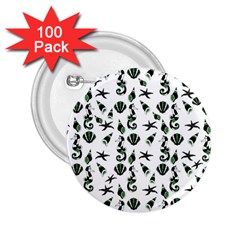 Seahorse pattern 2.25  Buttons (100 pack) 