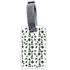 Seahorse pattern Luggage Tags (One Side) 