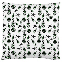 Seahorse pattern Large Cushion Case (Two Sides)