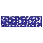 Seahorse pattern Satin Scarf (Oblong) Front