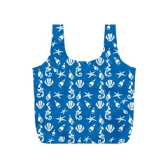 Seahorse Pattern Full Print Recycle Bags (s)  by Valentinaart