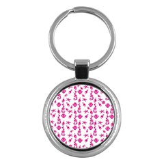 Seahorse Pattern Key Chains (round)  by Valentinaart