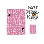 Seahorse pattern Playing Cards 54 (Mini)  Front - Spade5