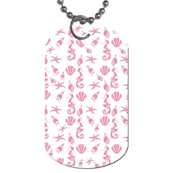 Seahorse pattern Dog Tag (One Side)