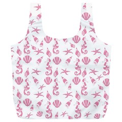 Seahorse Pattern Full Print Recycle Bags (l)  by Valentinaart