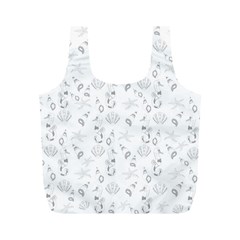 Seahorse Pattern Full Print Recycle Bags (m)  by Valentinaart