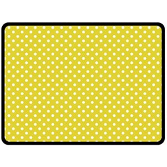 Polka Dots Fleece Blanket (large)  by Valentinaart