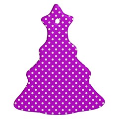 Polka Dots Christmas Tree Ornament (two Sides) by Valentinaart