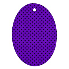 Polka Dots Ornament (oval) by Valentinaart