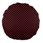 Polka dots Large 18  Premium Round Cushions Front
