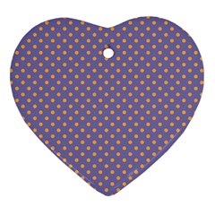 Polka Dots Heart Ornament (two Sides)