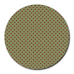 Polka Dots Round Mousepads