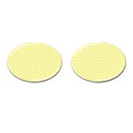 Polka dots Cufflinks (Oval) Front(Pair)