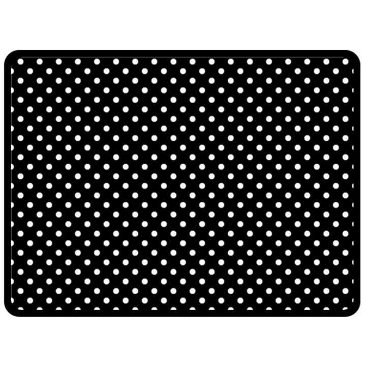 Polka dots Fleece Blanket (Large) 