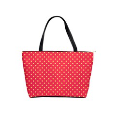 Polka Dots Shoulder Handbags by Valentinaart