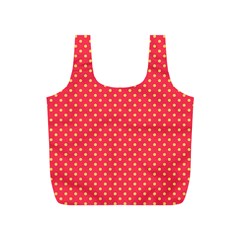 Polka Dots Full Print Recycle Bags (s)  by Valentinaart