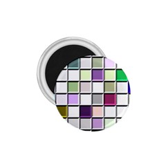 Color Tiles Abstract Mosaic Background 1 75  Magnets by Simbadda