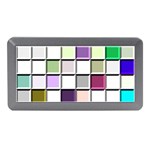 Color Tiles Abstract Mosaic Background Memory Card Reader (Mini) Front