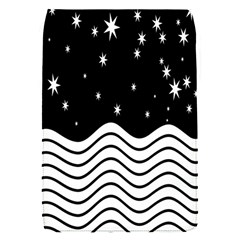 Black And White Waves And Stars Abstract Backdrop Clipart Flap Covers (s)  by Simbadda