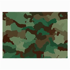 Camouflage Pattern A Completely Seamless Tile Able Background Design Large Glasses Cloth (2-side)