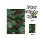 Camouflage Pattern A Completely Seamless Tile Able Background Design Playing Cards 54 (Mini)  Front - SpadeQ