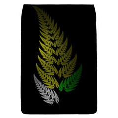 Drawing Of A Fractal Fern On Black Flap Covers (s)  by Simbadda