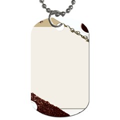 Greeting Card Coffee Mood Dog Tag (Two Sides)