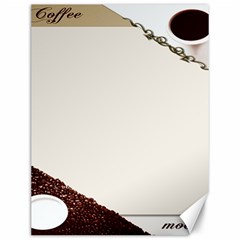 Greeting Card Coffee Mood Canvas 12  x 16  