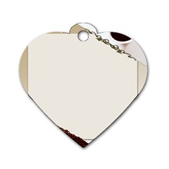 Greeting Card Coffee Mood Dog Tag Heart (Two Sides)