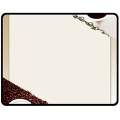 Greeting Card Coffee Mood Fleece Blanket (Medium) 