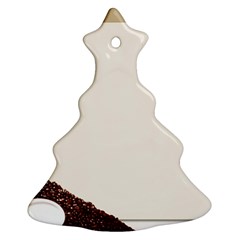 Greeting Card Coffee Mood Christmas Tree Ornament (Two Sides)