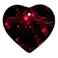 Picture Of Love In Magenta Declaration Of Love Ornament (heart) by Simbadda