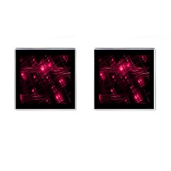 Picture Of Love In Magenta Declaration Of Love Cufflinks (square)