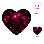 Picture Of Love In Magenta Declaration Of Love Playing Cards (Heart)  Front