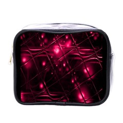 Picture Of Love In Magenta Declaration Of Love Mini Toiletries Bags by Simbadda