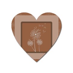 Dandelion Frame Card Template For Scrapbooking Heart Magnet by Simbadda