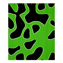 Black Green Abstract Shapes A Completely Seamless Tile Able Background Shower Curtain 60  X 72  (medium)  by Simbadda