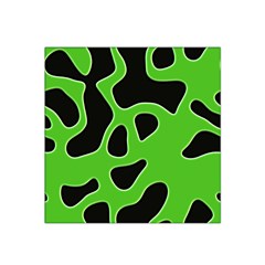 Black Green Abstract Shapes A Completely Seamless Tile Able Background Satin Bandana Scarf by Simbadda