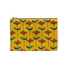 Small Flowers Pattern Floral Seamless Vector Cosmetic Bag (medium)  by Simbadda