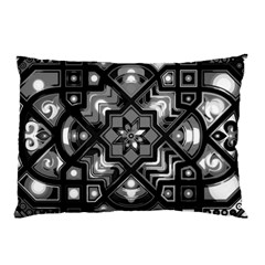 Geometric Line Art Background In Black And White Pillow Case (Two Sides)