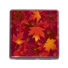 Autumn Leaves Fall Maple Memory Card Reader (Square)