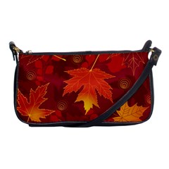 Autumn Leaves Fall Maple Shoulder Clutch Bags