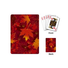 Autumn Leaves Fall Maple Playing Cards (Mini) 