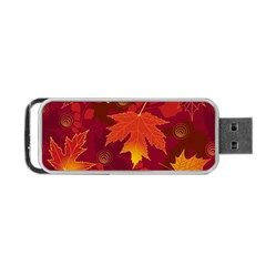 Autumn Leaves Fall Maple Portable USB Flash (Two Sides)