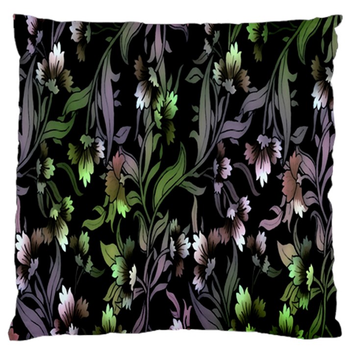 Floral Pattern Background Large Cushion Case (One Side)