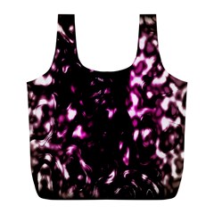 Background Structure Magenta Brown Full Print Recycle Bags (l)  by Simbadda