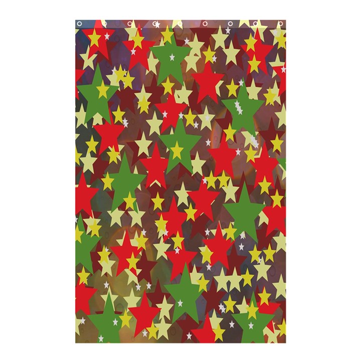 Star Abstract Multicoloured Stars Background Pattern Shower Curtain 48  x 72  (Small) 